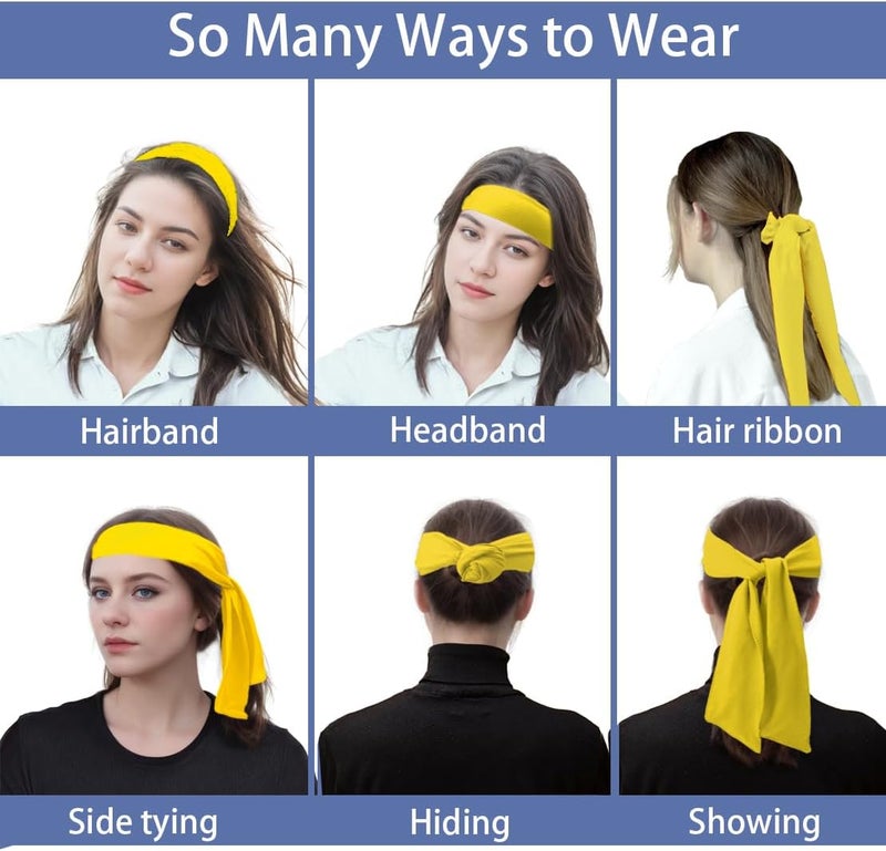 SRLLBBY Sport Tie Headbands Tennis Head Tie for Men Women Sports Fans Ninja Soccer Basketball Teams Head Ties Halloween - Image 5